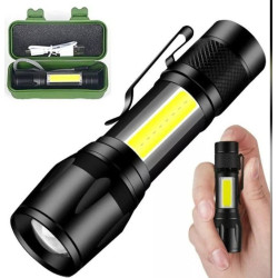 MINI LINTERNA TÁCTICA USB...