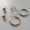 SET DE ARETES + ANILLO INFINITO